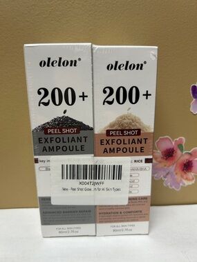 200+ Peel Shot Exfoliant Ampoule -1-barrier repair/1-hydration 2.7 fl oz each